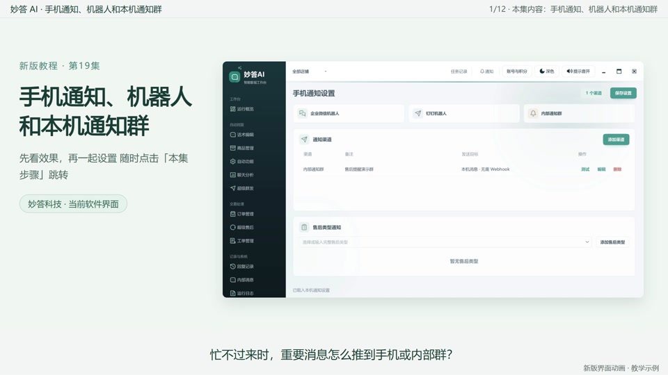 手机通知、机器人和本机通知群封面